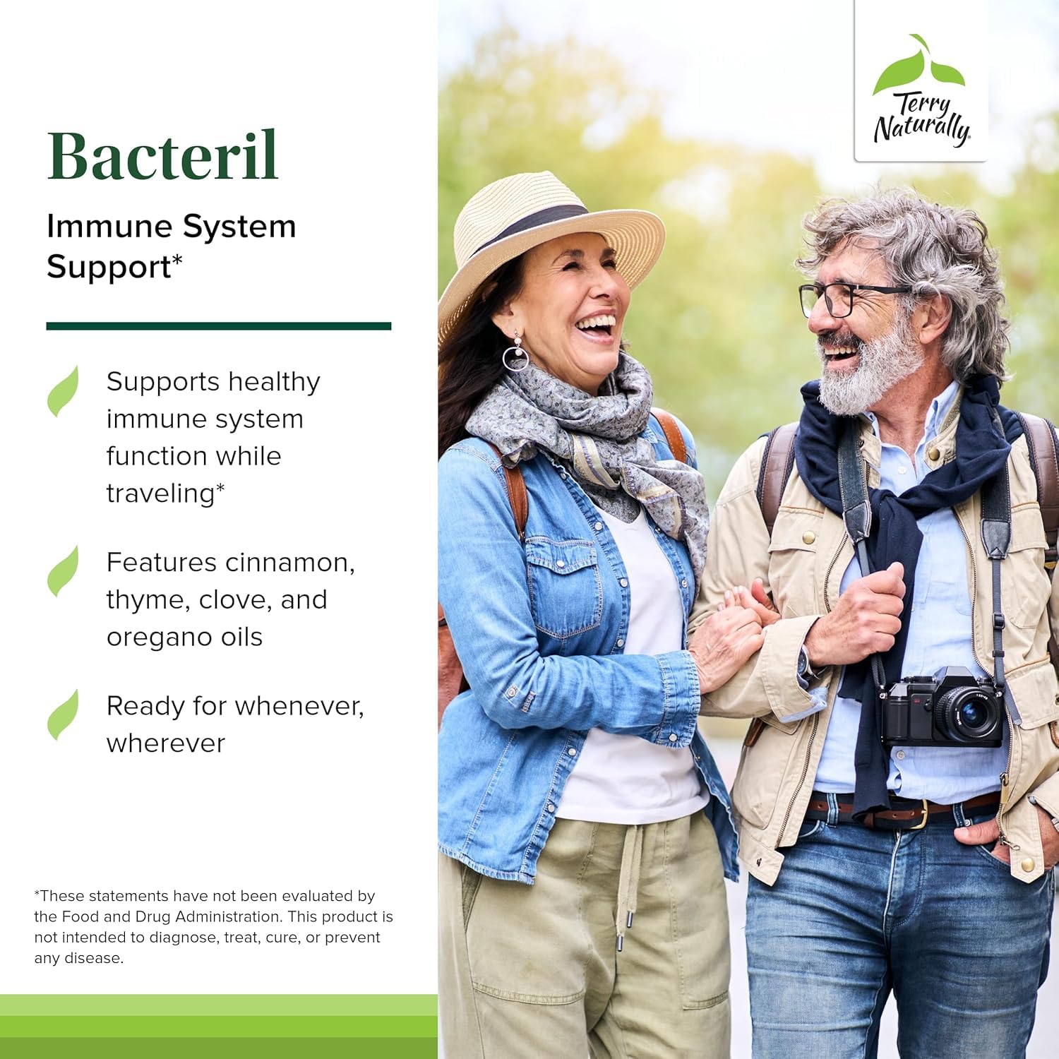 Terry Naturally Bacteril - Intestinal Support Supplement with Clove, Cinnamon, Thyme & Oregano - Immune Support Supplement with Antioxidant Support - Intestinal Support - 30 Softgels (Pack of 2) Terry NaturallyAu supplements