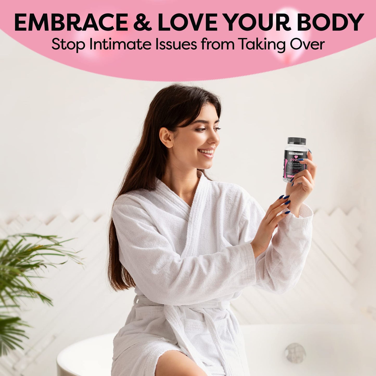 ACE NUTRITION pHresh Boric Acid Suppositories for Women, Suppositories for Odor Use, Natural Feminine Care Supports Vaginal Health & Promotes Healthy pH Balance - Made in USA ACE NUTRITIONUS supplements