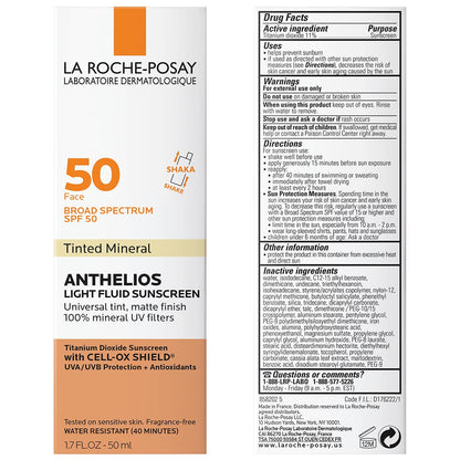 La Roche-Posay Anthelios Tinted SPF 50 Sunscreen & Toleriane Gentle La Roche-PosayUS supplements