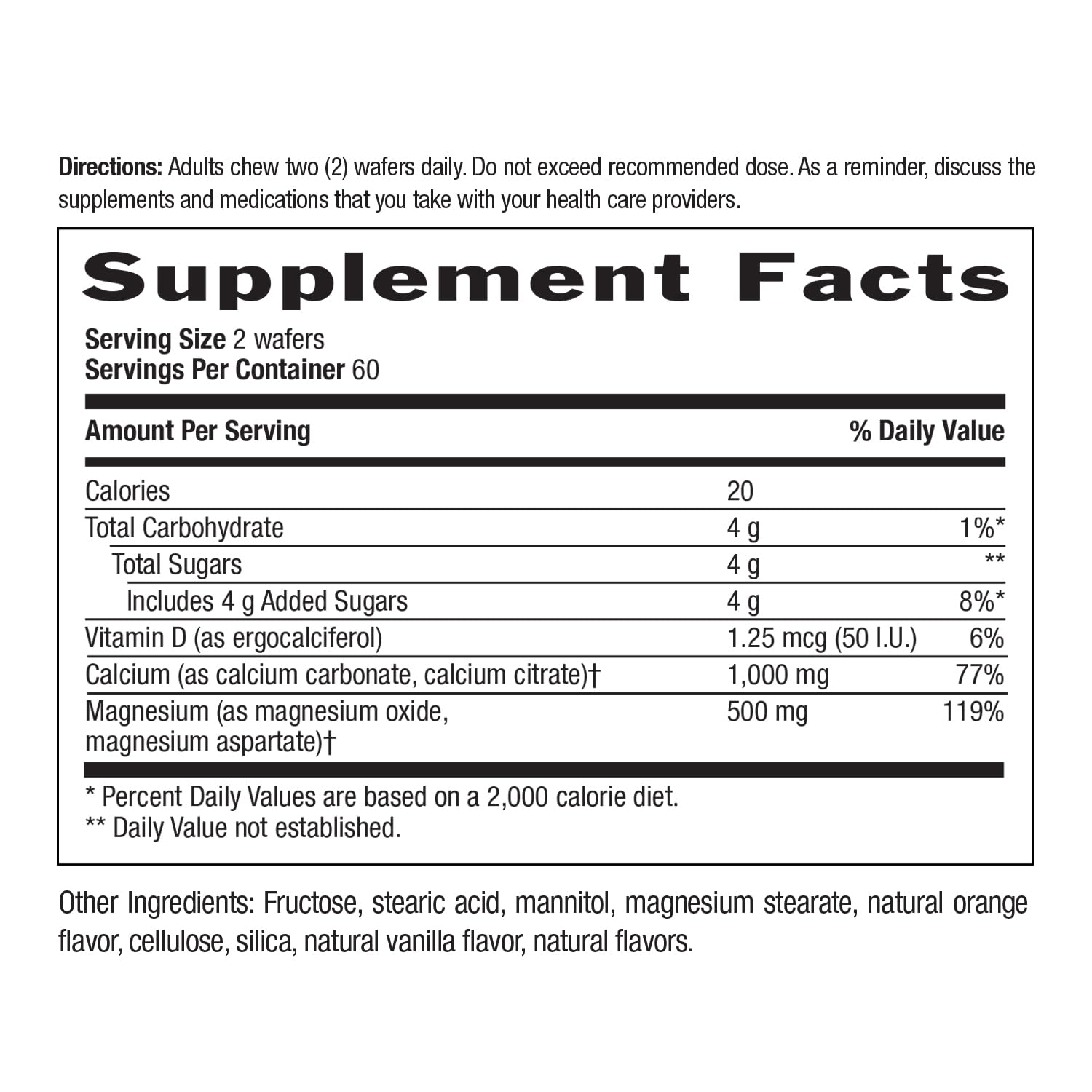 Country Life Cal-Snack - Chewable Calcium Magnesium Supplement wafers with Vitamin D3, Easy to Digest, Vanilla Orange Flavor, Dietary Supplement Country LifeAu supplements
