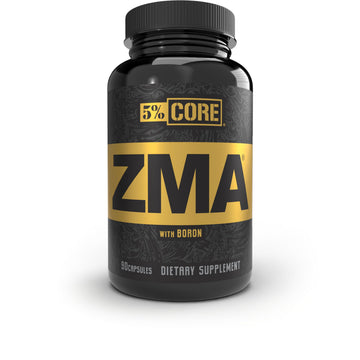 5% Nutrition Core ZMA (with Boron) | Promotes Recovery by Restoring Levels of Zinc, Magnesium & Vitamin B-6 (90 Capsules) 5% NutritionAu supplements