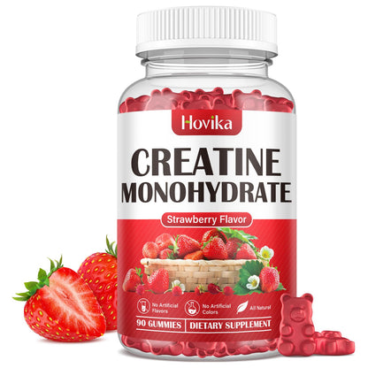 Hovika Creatine Monohydrate Gummies for Men & Women, Chewable 3g Creatine Monohy HovikaUS supplements