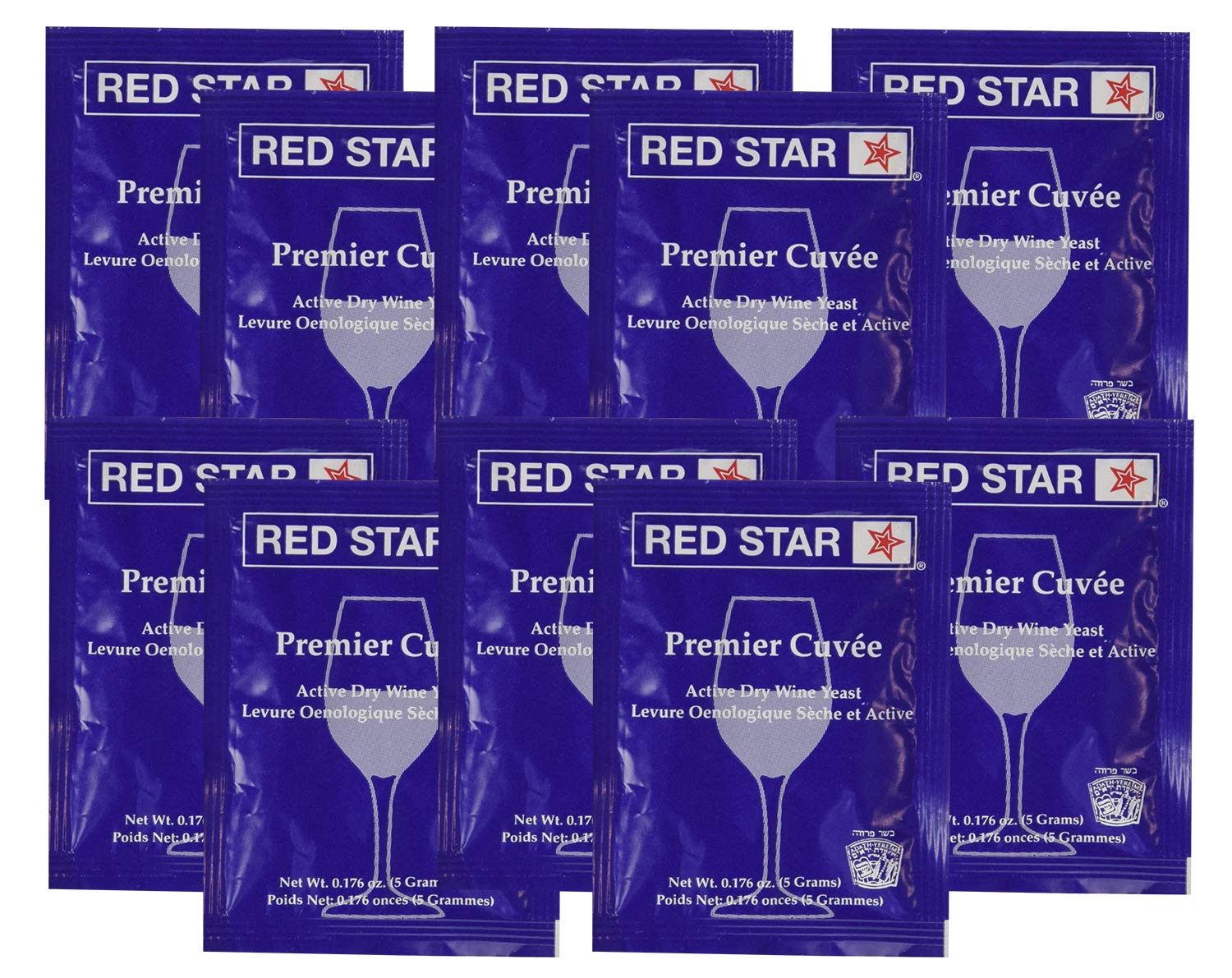 Red Star Premier Cuvee Yeast 10 Packets Red StarAu supplements