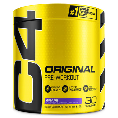Cellucor C4 Original Pre Workout Powder Grape Sugar Free Preworkout Energy CellucorUS supplements