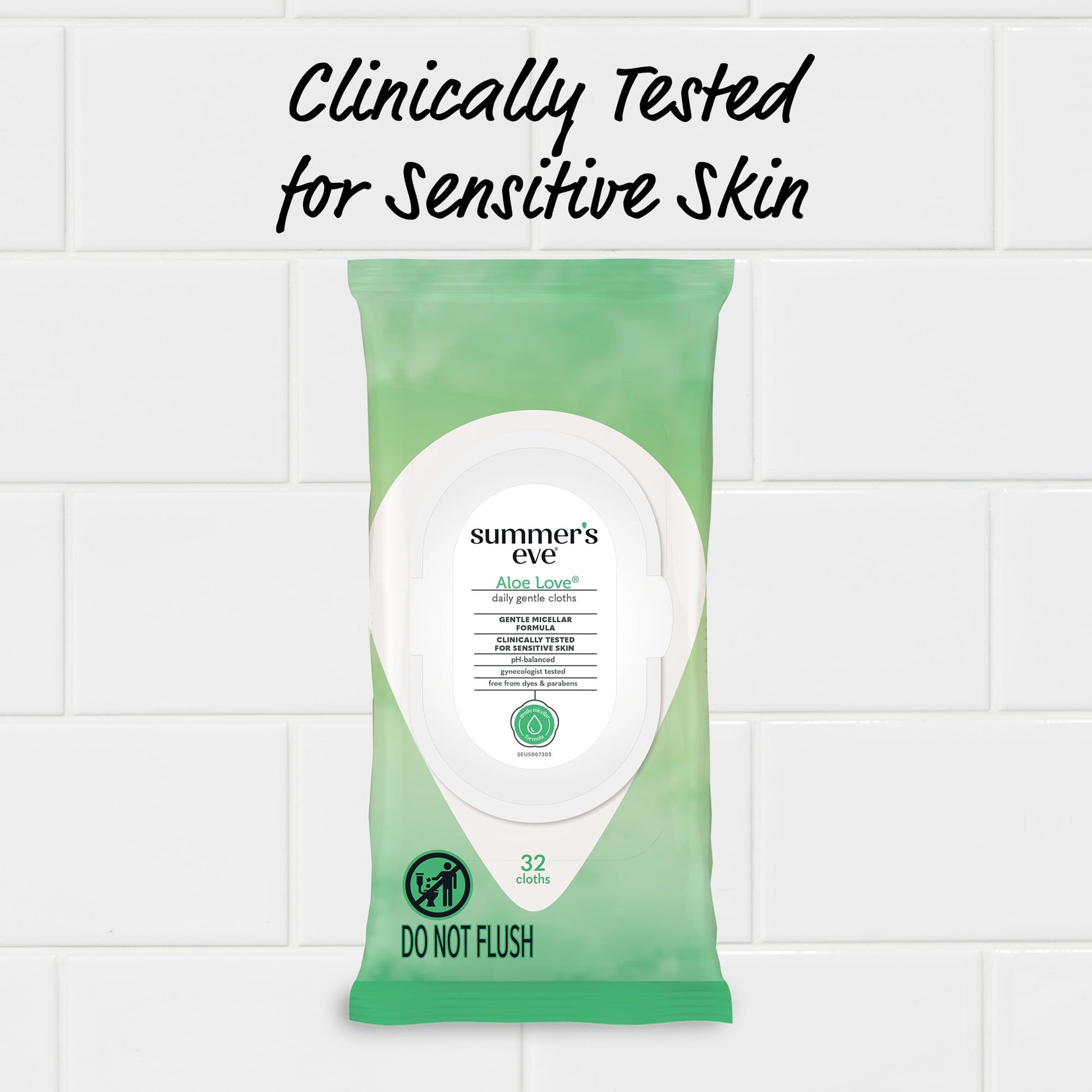 Summer's Eve Aloe Love Gentle Daily Feminine Wipes, Removes Odor, pH balanced, 32 Count, 12 Pack Summer's EveAu supplements