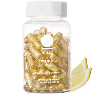 Ritual Essential for Women Postnatal Multivitamin - Postpartum Vitamin - Omega-3 DHA & Choline for Lactation Support, Vitamin A, C, D3 & Zinc RitualAu supplements