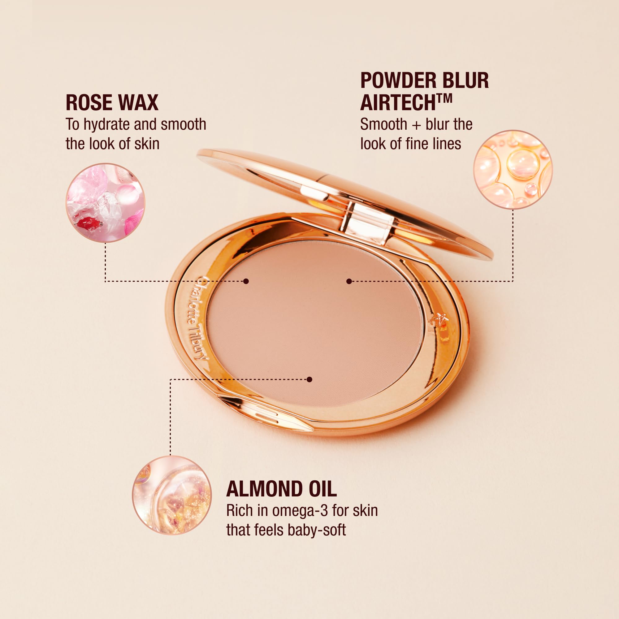 Charlotte Tilbury Airbrush Flawless Finish Setting Powder - Pore-Blurring Pressed Powder for Face Makeup to Minimize Shine with a Soft-Focus Finish - 1 Fair Charlotte TilburyAu supplements