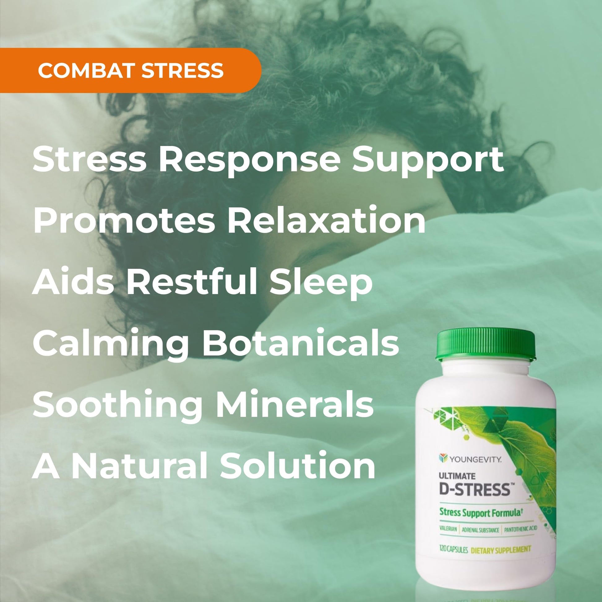 Youngevity Ultimate D-Stress™ – Natural Stress Relief Supplement with Magnesium, Valerian Root Extract, and B Vitamins – Supports Adrenal Health and Nervous System – 120 Capsules YoungevityAu supplements