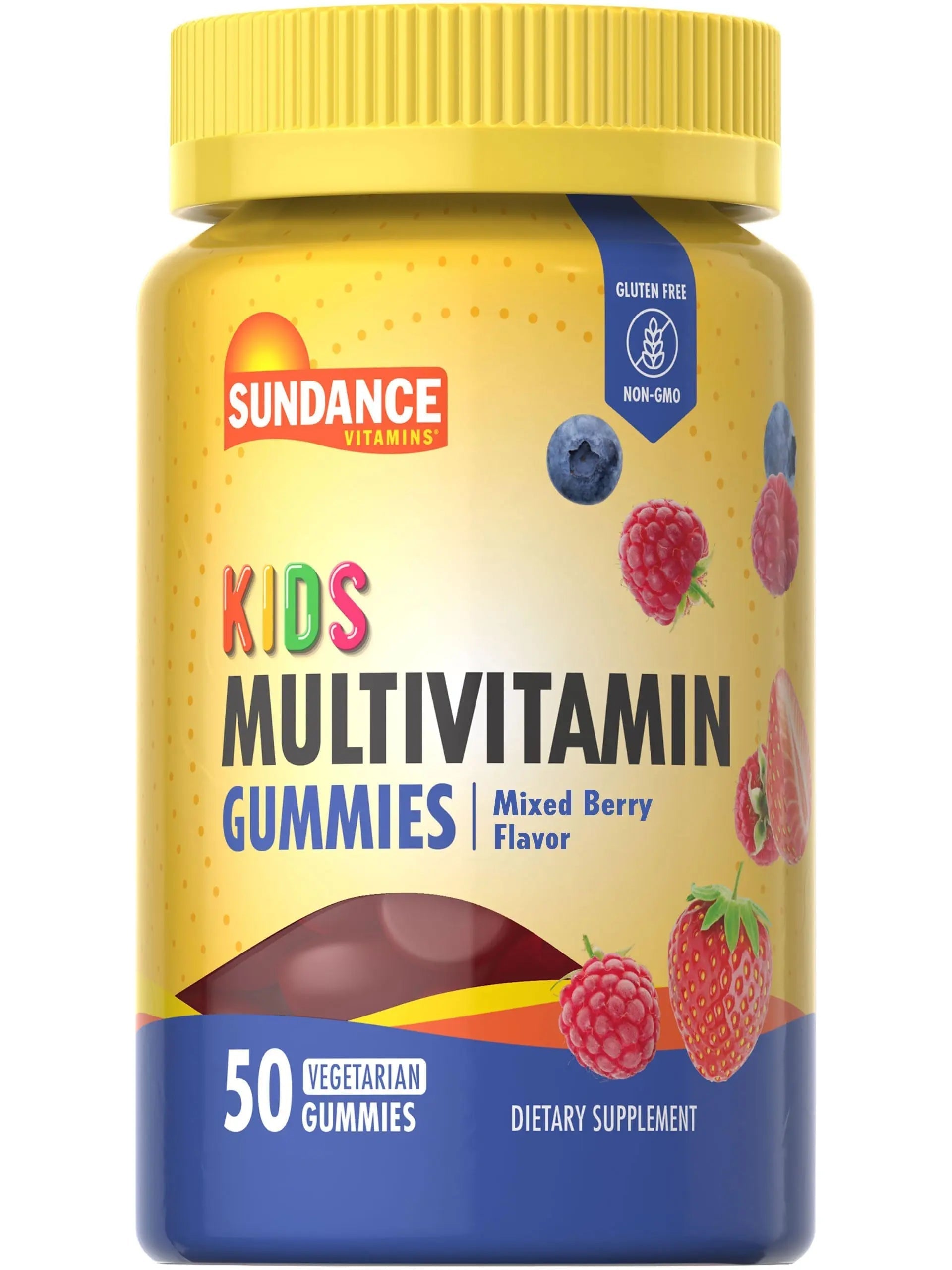 Sundance Kids Multivitamin Gummies | with Vitamins D3, C, B12, and Zinc | 50 Count | Mixed Berry Flavor | SundanceAu supplements
