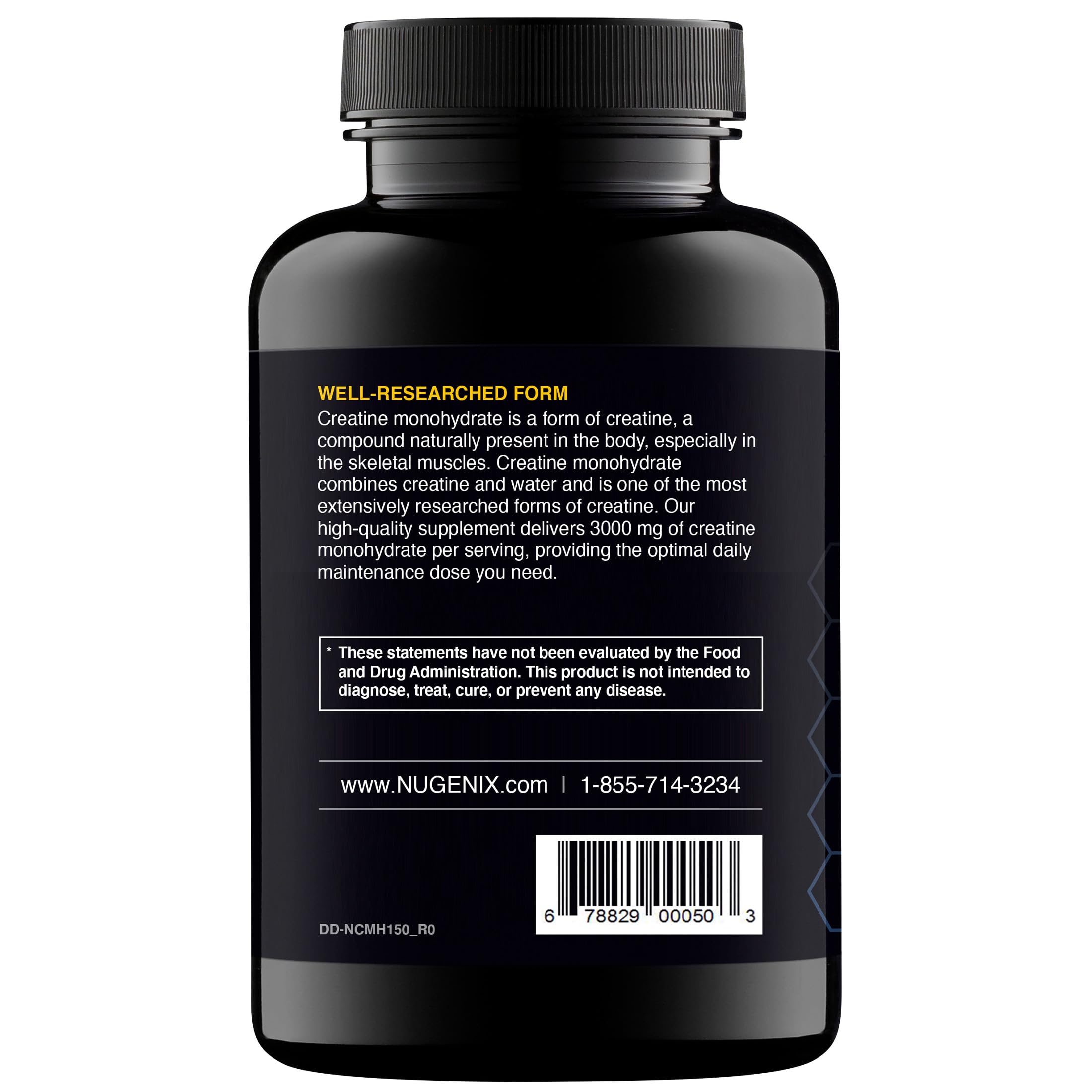 Nugenix Essentials Premium Creatine Monohydrate Pills Supplement, 3000mg, 150 Capsules NugenixAu supplements