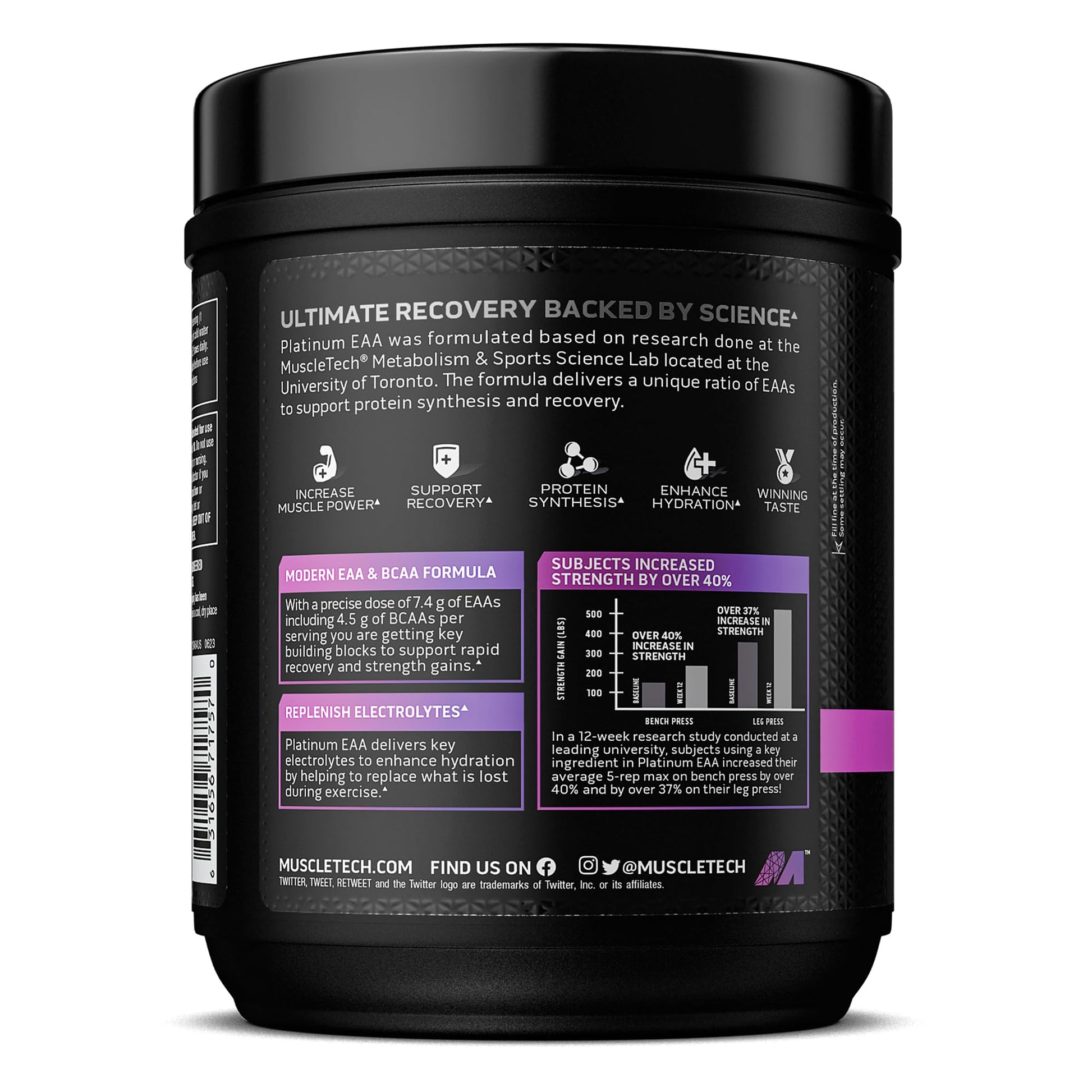 MuscleTech | Platinum 100% EAA+ |Essential Amino Acids | Muscle Strength Builder MuscleTechUS supplements