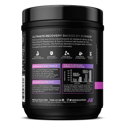 MuscleTech | Platinum 100% EAA+ |Essential Amino Acids | Muscle Strength Builder MuscleTechUS supplements