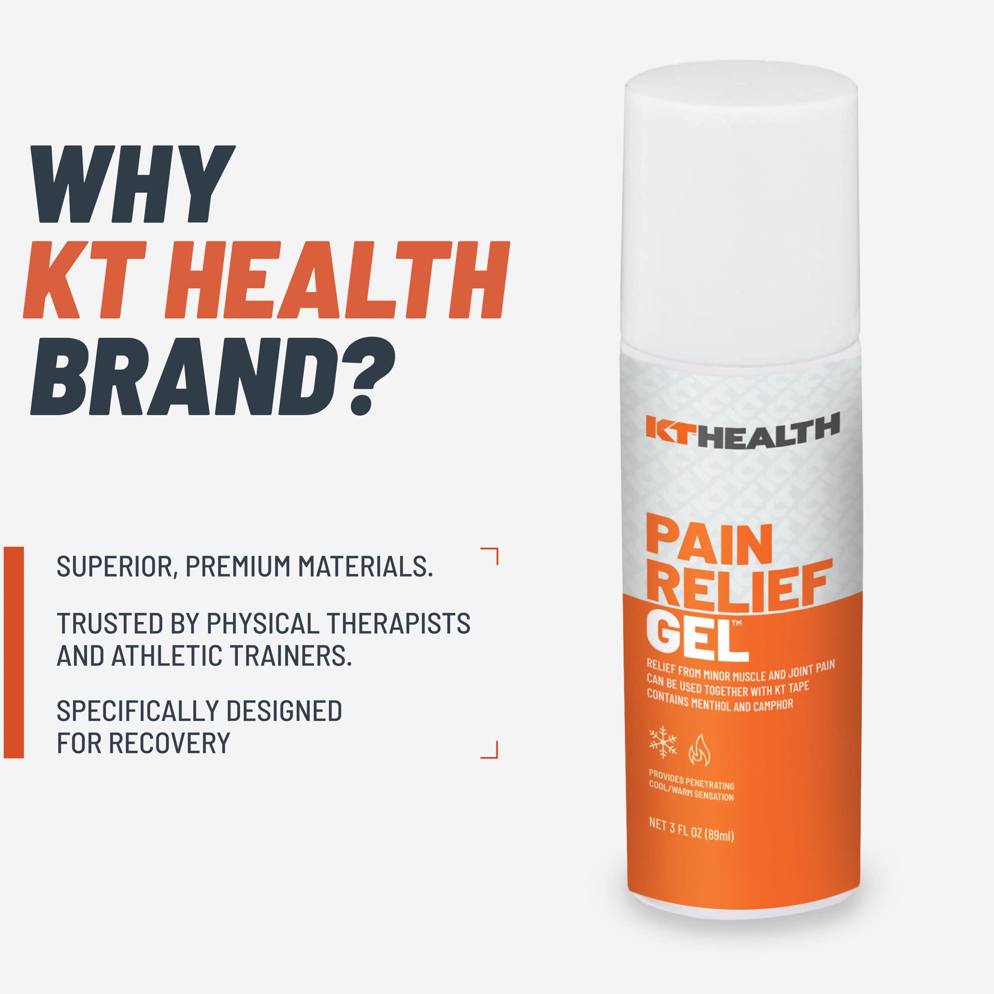 KT Tape Health, Pain Relief Gel, Time-Released Topical Relief from Back Pain, Sciatica and Arthritis, 3.0 oz Roll-On KT TapeAu supplements