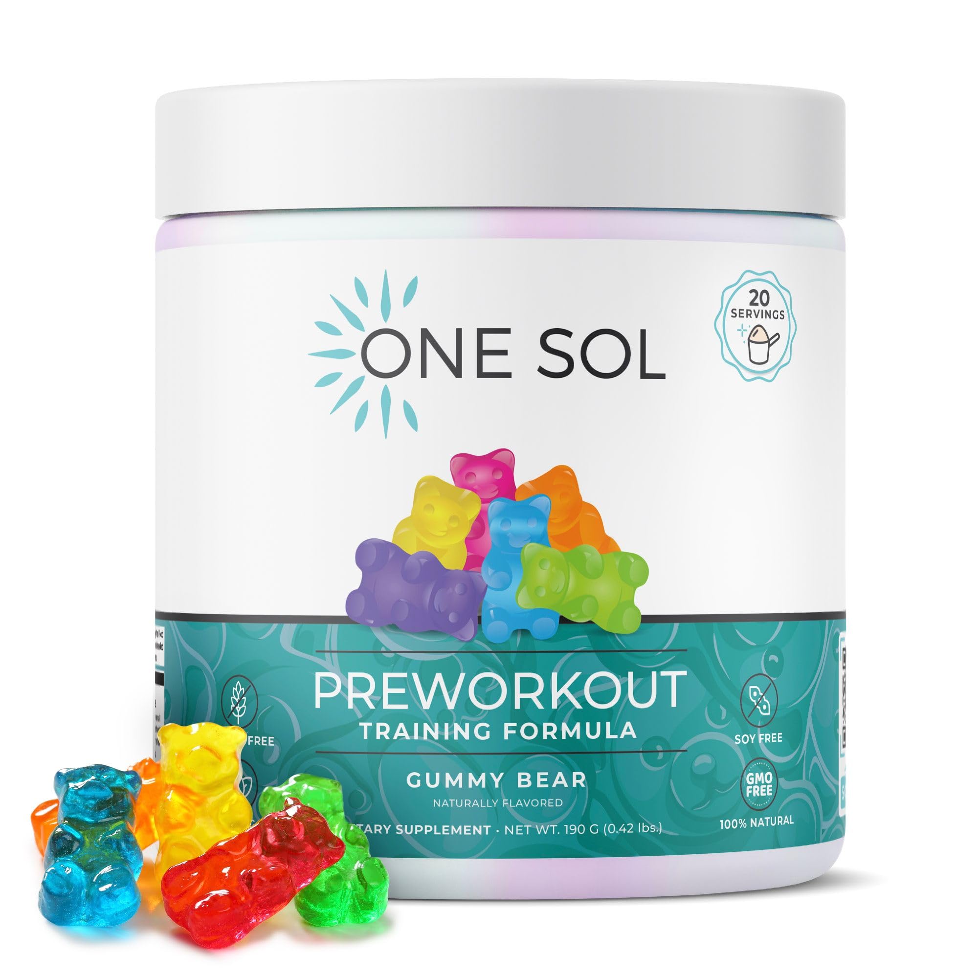 One Sol Pre-Workout for Women, Enhanced Pump & Focus, No Jitters Or Crash, Natural One SolAu supplements