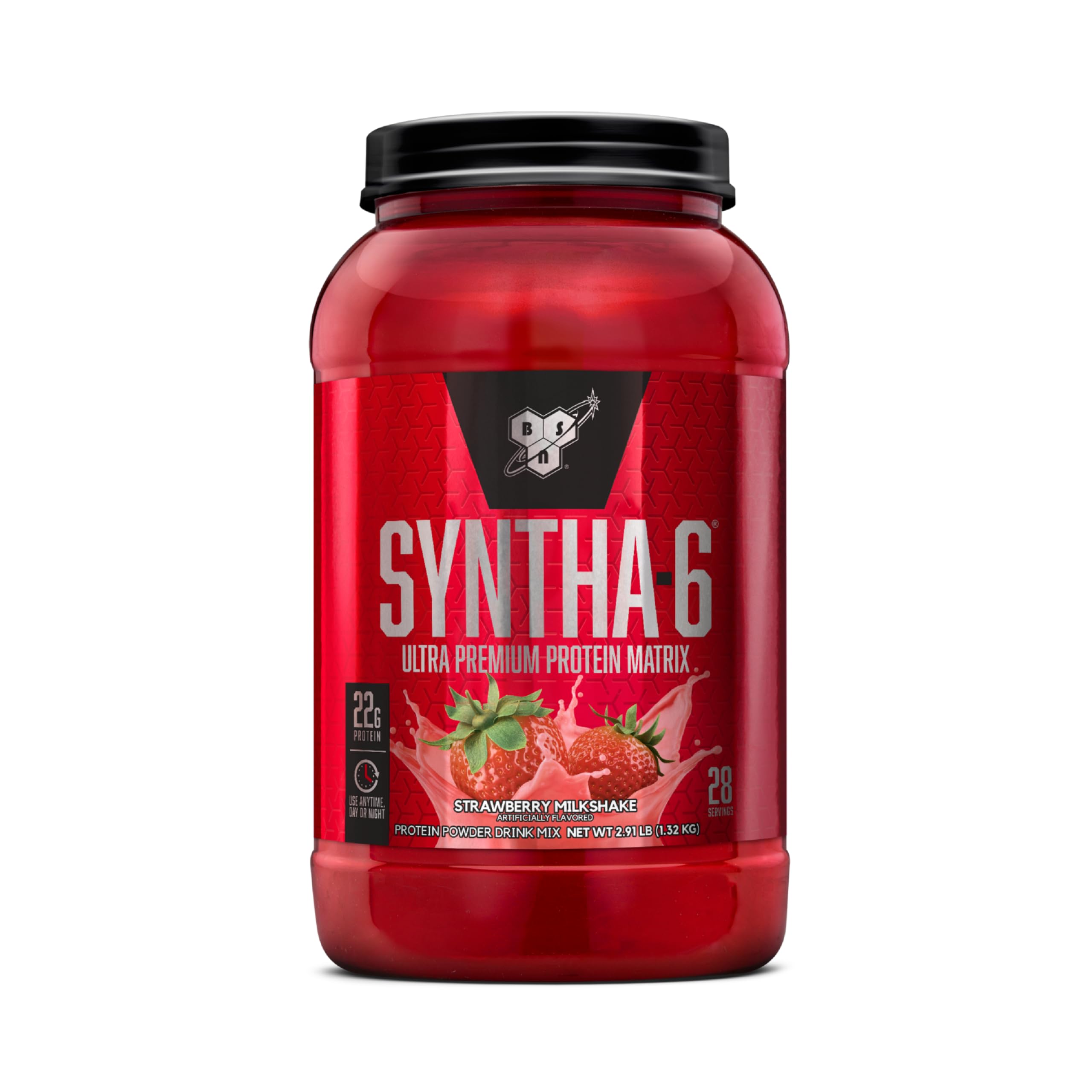 BSN SYNTHA-6 Whey Protein Powder, Strawberry Protein Powder with Micellar Casein BSNUS supplements