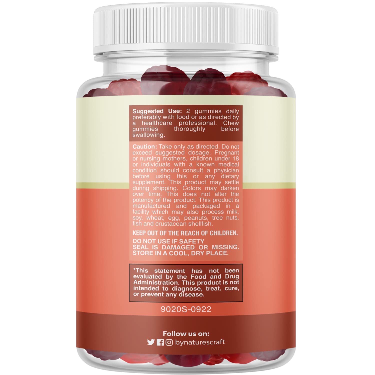 Sugar Free Fiber Gummies for Adults - High Fiber Supplement Gummies Vitamins for Adults Natures CraftAu supplements