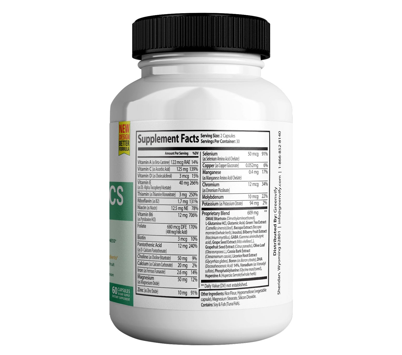 Vertigenics Max – Brain & Focus Support Supplement – Extra Strength Neuro Formula with Vitamins, Minerals & Herbal Blend – Supports Clarity, Alertness & Energy – 60 Capsules (1) VertigenicsAu supplements