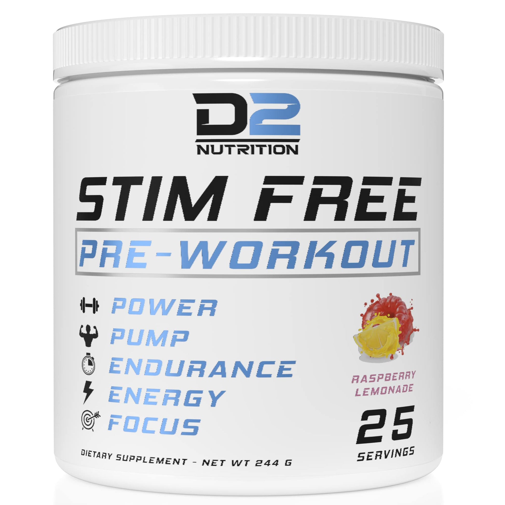 Precium Nutrition Stim Free Pre Workout - Best Non Caffeine Powder No Amazing Power Precium NutritionAu supplements