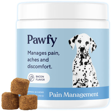 Pawfy Advanced Pain Management - Essential Vitamins & Supplements with Omega 3 |Joint Supplement for Dogs - Supports Hip & Joint Health for Small, Medium, Large Breeds | 30 Fast-Acting Chews PawfyAu supplements