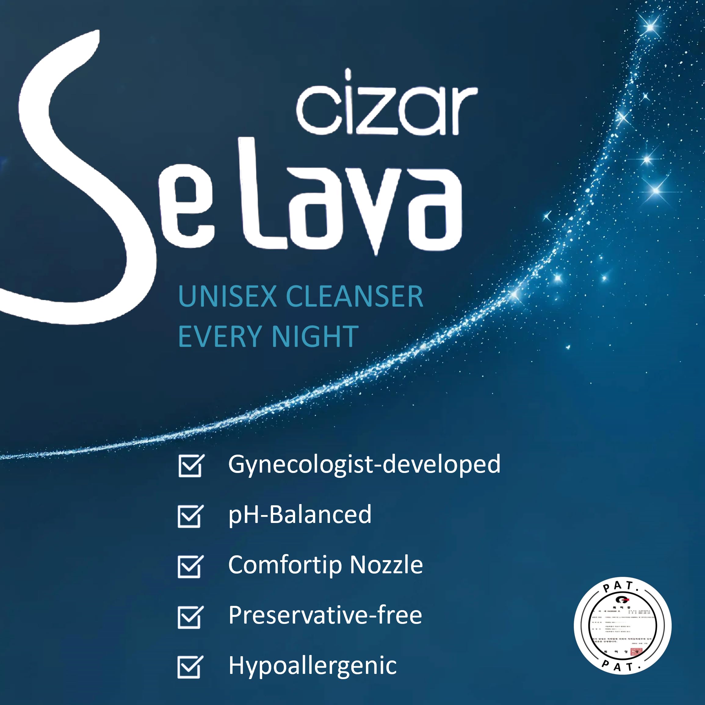 Cizar - Selava, Feminine Wash 15ml 7ea, Gynecologists Developed, Preservative-Free CizarAu supplements