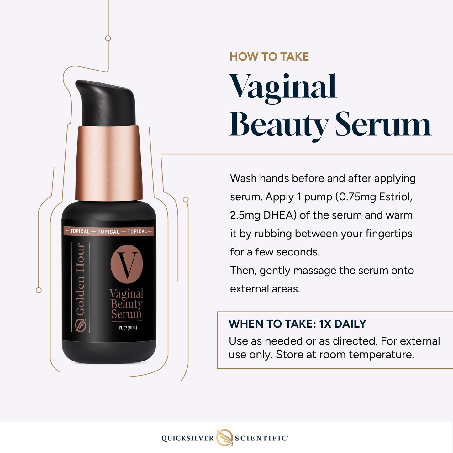 Quicksilver Scientific Vaginal Beauty Serum 1 fl oz (30ml) Quicksilver ScientificUS supplements