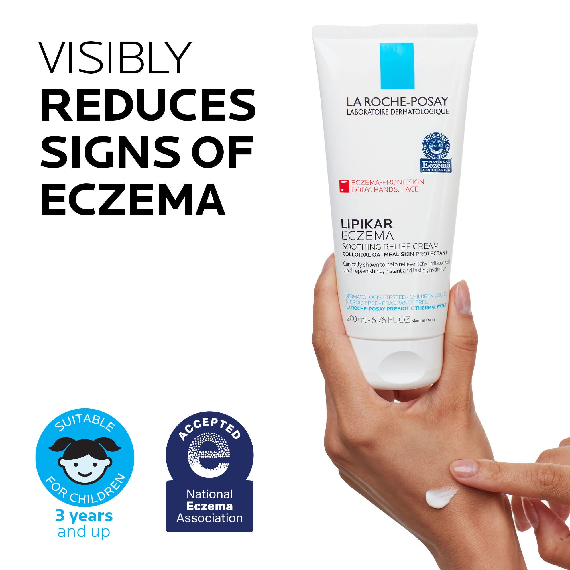La Roche-Posay Lipikar Soothing Relief Eczema Cream, Face and Body La Roche-PosayUS supplements