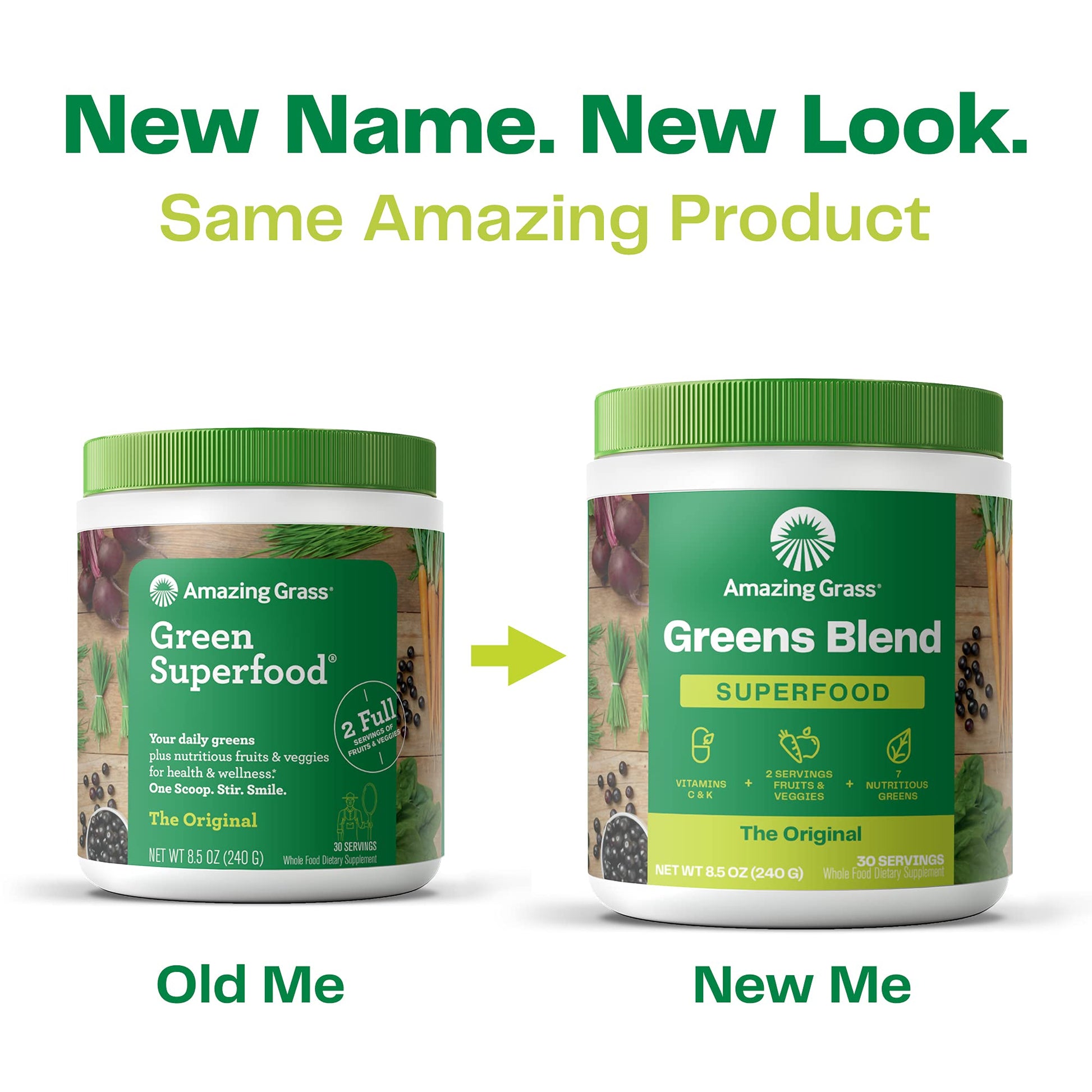 Amazing Grass Greens Blend Superfood: Super Greens Powder Smoothie Amazing GrassUS supplements