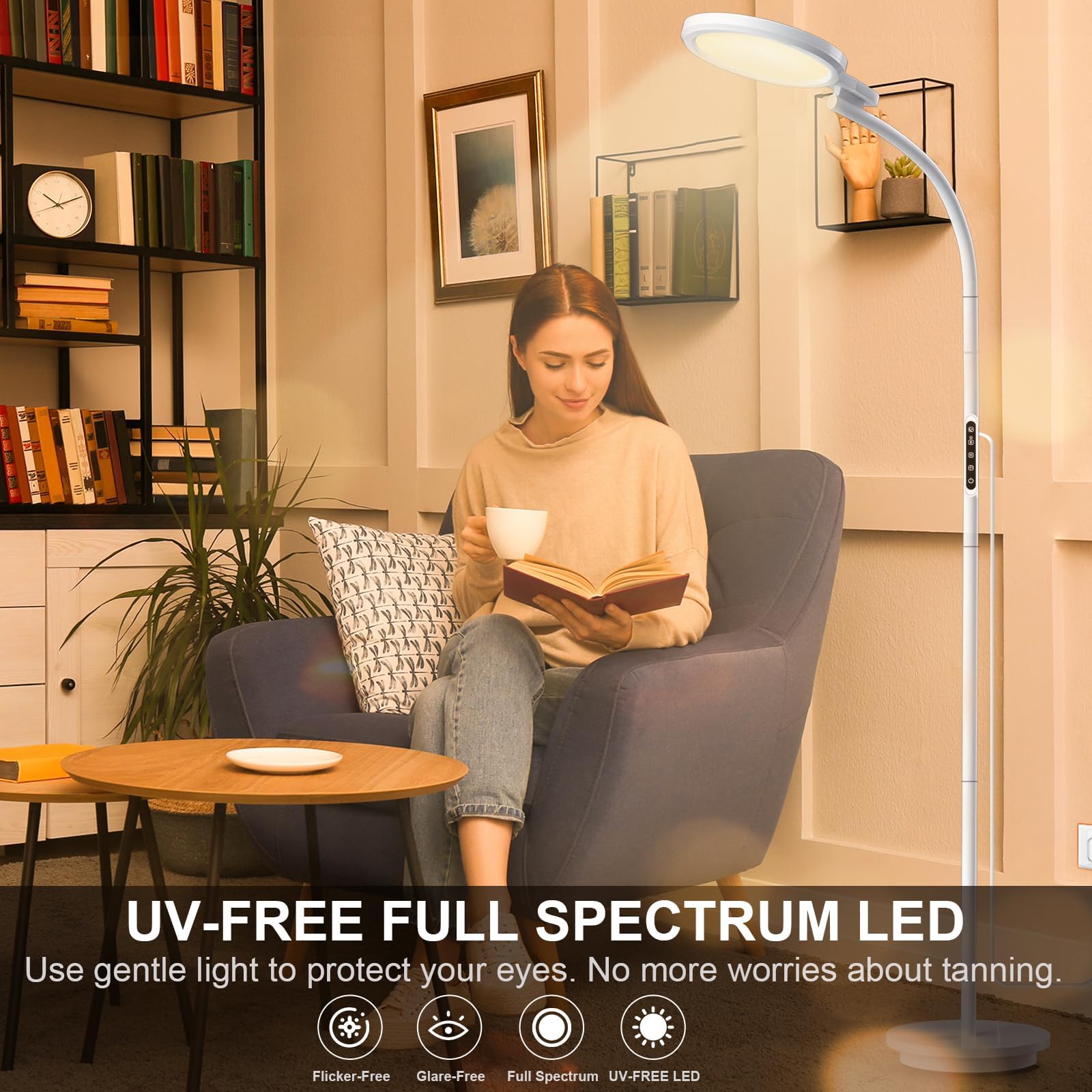 Sunlamlux Light Therapy Lamp, UV-Free Sun Light Therapy Lamp, 10000 Lux Floor Lamp SunlamluxAu supplements