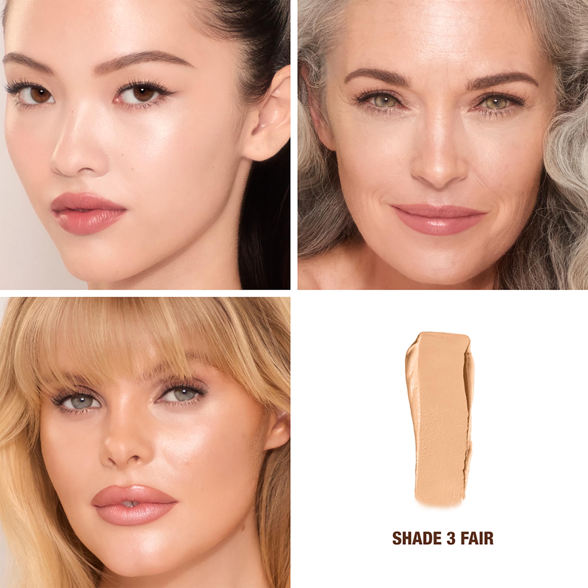 Charlotte Tilbury Unreal Skin Tint & Sheer Glow Hydrating Foundation Stick - Cream Foundation Makeup with Sheer-to-Light Coverage & a Buildable Formula - Blurring, Smoothing & Nourishing - 3 Fair Charlotte TilburyAu supplements