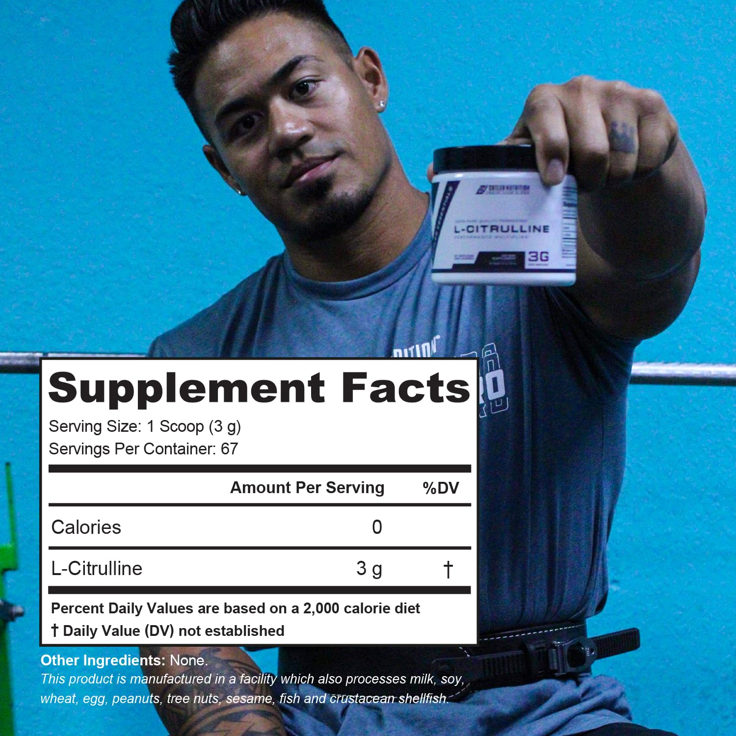 Cutler Nutrition Jay Essentials 100% Pure L-Citrulline Powder Unflavored 3g Per Serving Cutler NutritionAu supplements