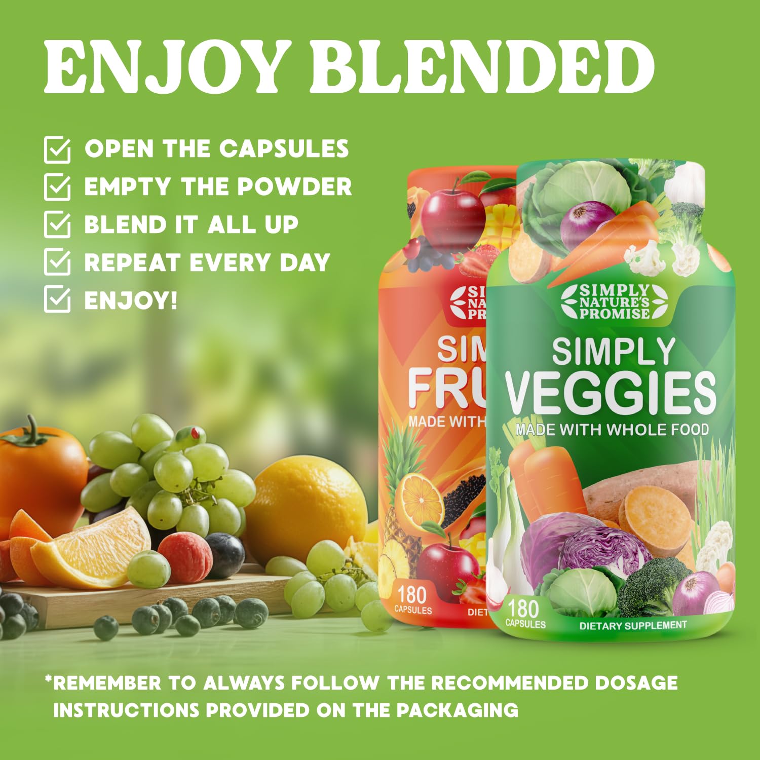 Simply Nature's Promise - Packed with Over 40 Different Fruits & Vegetables Simply Nature's PromiseUS supplements