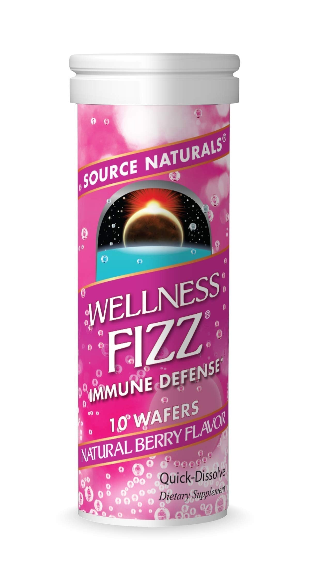 Source Naturals Wellness Fizz, Natural Berry Flavor - 10 Wafers Source NaturalsAu supplements