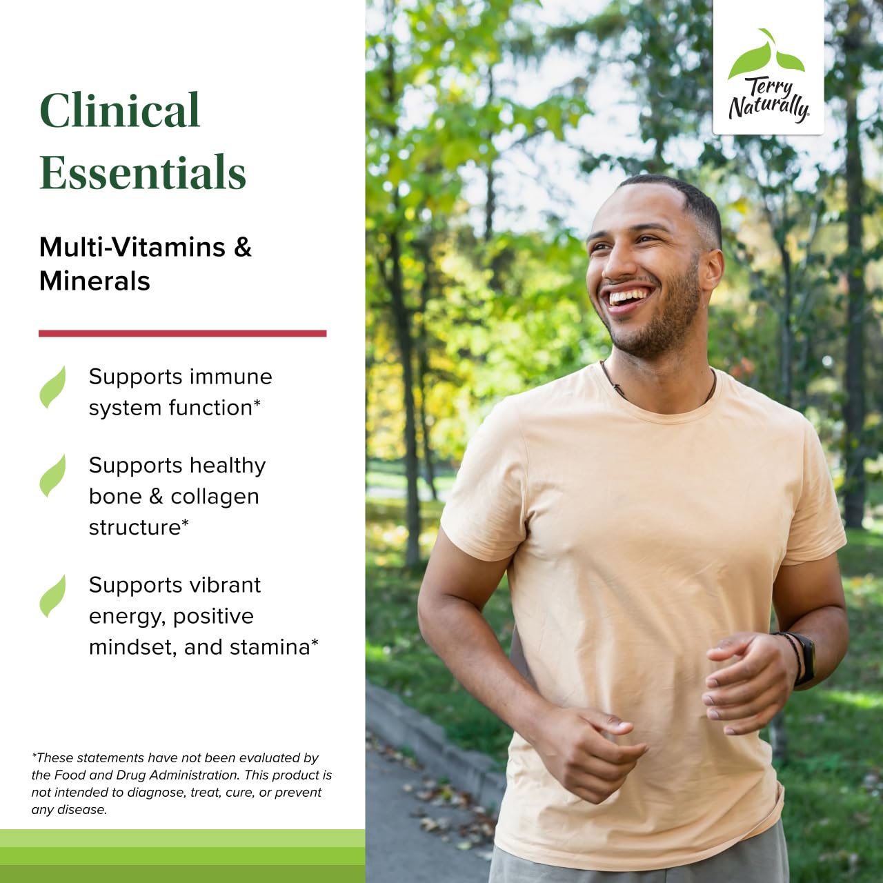 Terry Naturally Clinical Essentials - Supplement to Aid Bone, Cardiovascular & Immune Health - Supplement with Chelated Minerals - Supplement with B-Vitamins & Vitamin C - 120 Capsules (Pack of 2) Terry NaturallyAu supplements