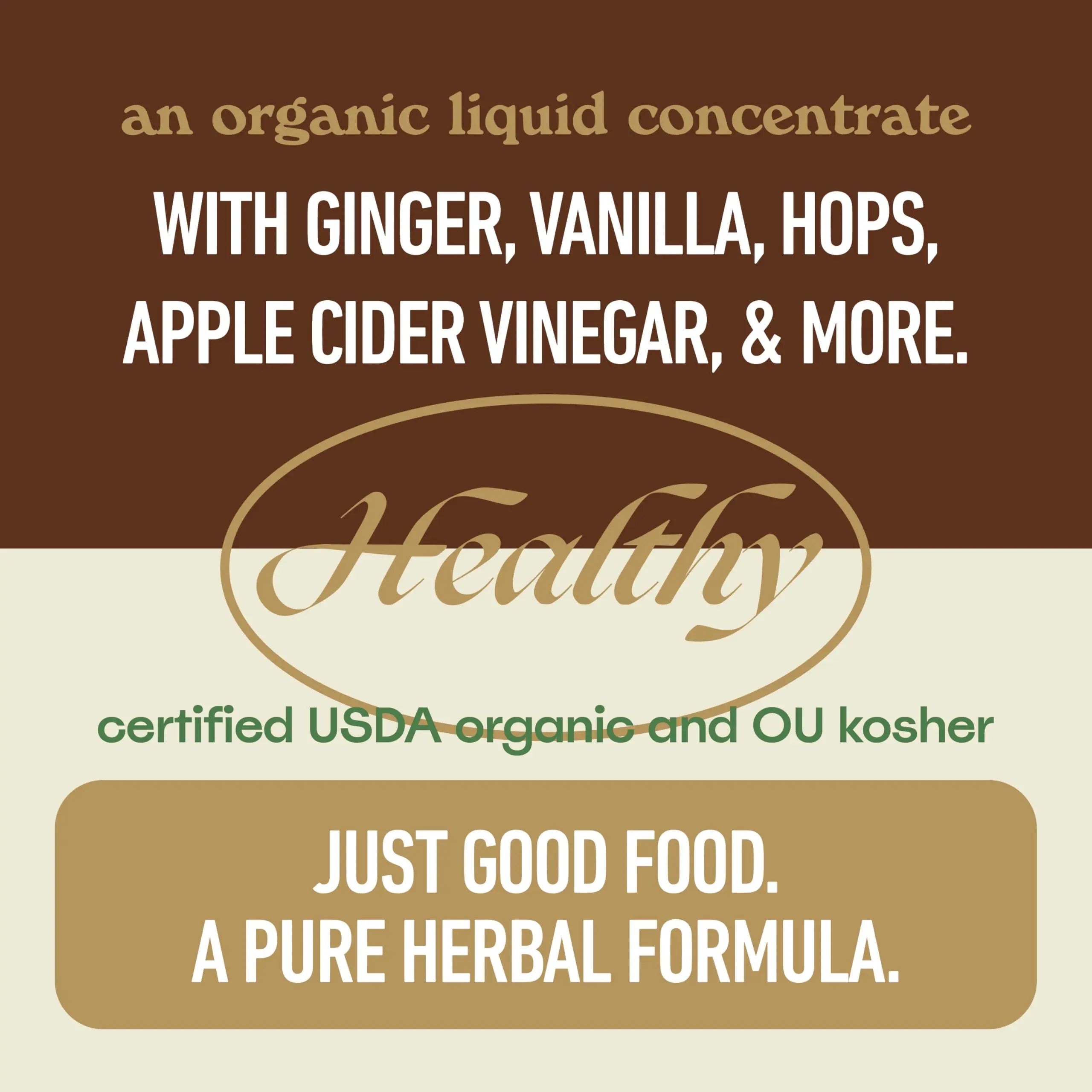 Acid Reflux Relief Liquid 16oz - Organic Heartburn Support Formula, Natural GERD Aid with Aloe Ginger Garlic Vanilla, Fast Absorbing Amish Remedy, Certified Organic Kosher Made in USA Supplement Complete Natural Productsnz supplements