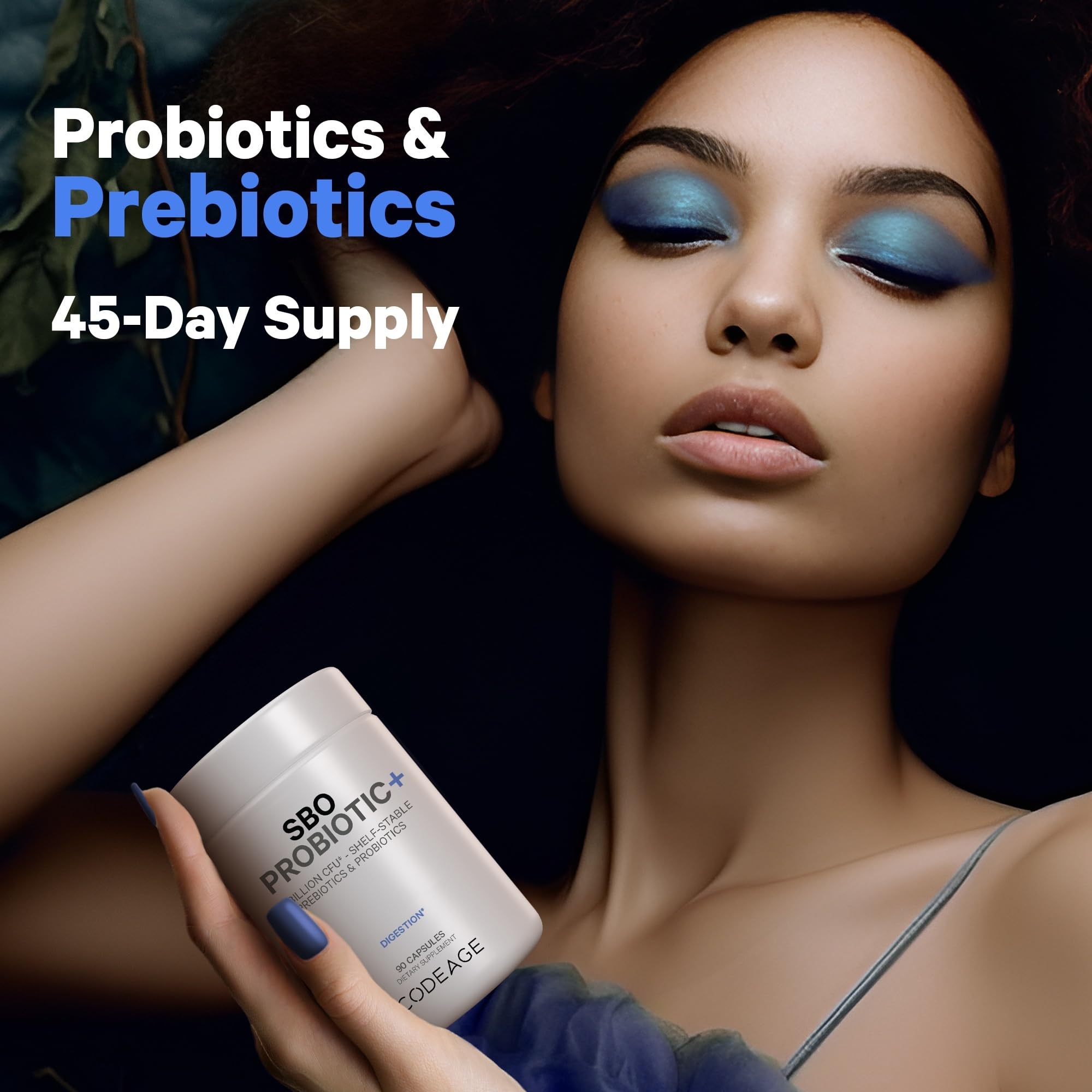 Codeage Multi Collagen Protein Capsules 5 Types, Ashwagandha Withania Somnifera & Organic Amla Berry + SBO Probiotic Blend 50 Billion CFU Bundle, Lactobacillus Plantarum, Bacillus Subtilis, Non-GMO CodeageAu supplements
