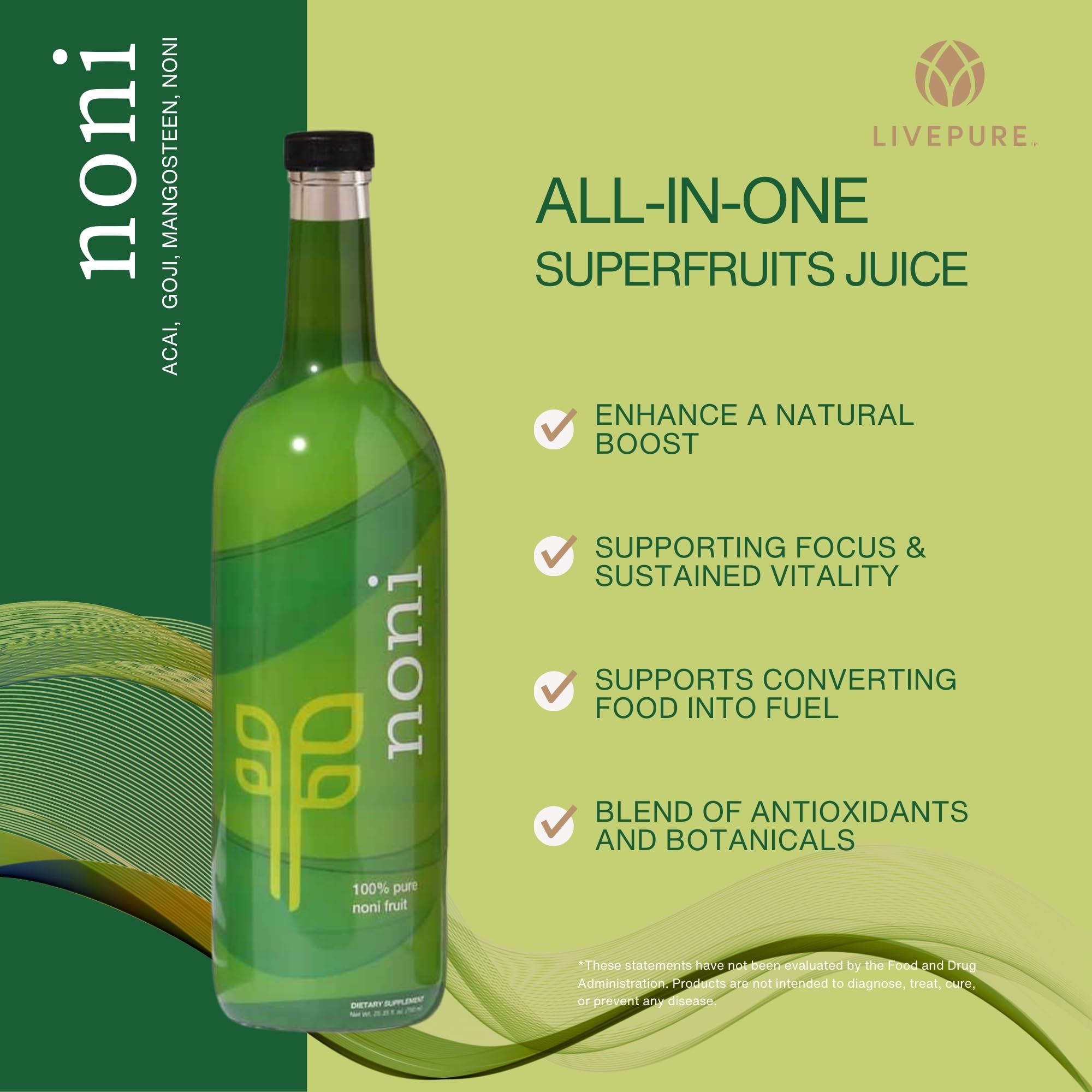 PURE Noni (750ml) - Tropical Tradition for Immune Support and Healthy Living Morinda Citrifolia - No Additives, No Fillers. Unleash The Antioxidant Power, Minerals, and Vitamins of Noni. PUREAu supplements