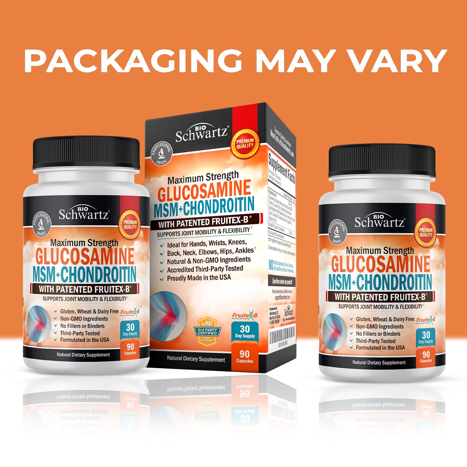 Glucosamine Chondroitin MSM 2110mg - Joint Support Supplement with Turmeric BioSchwartzAu supplements