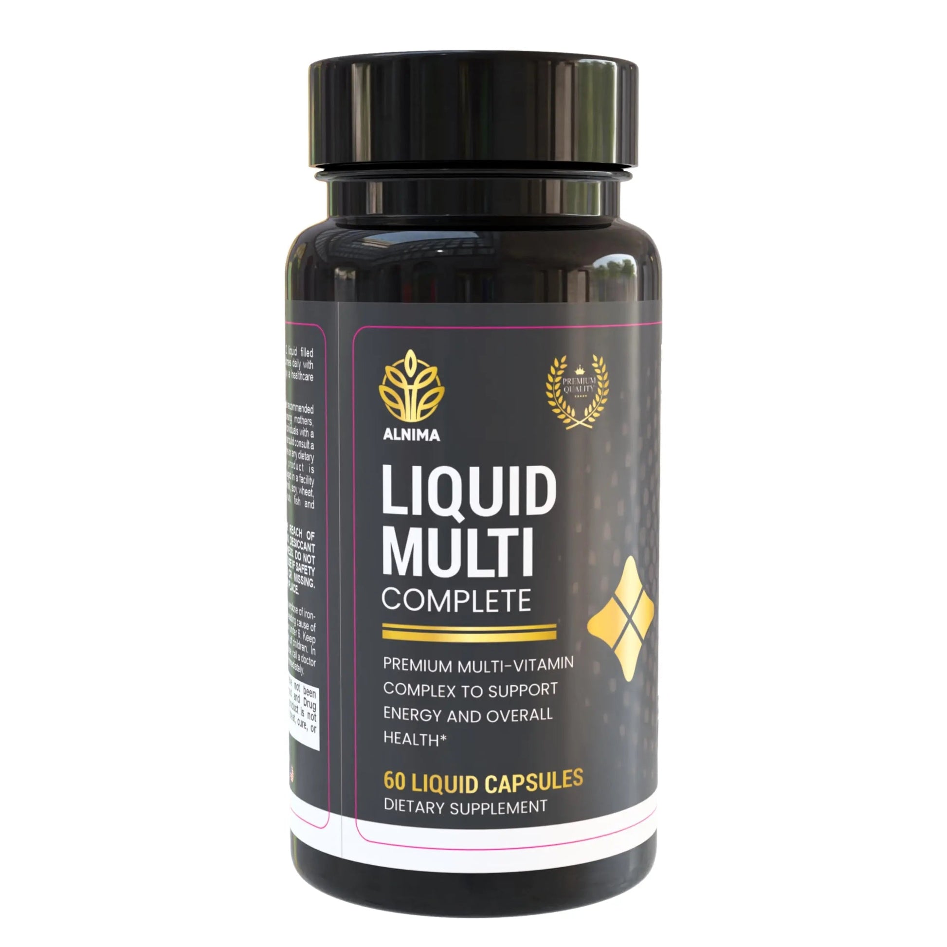ALNIMA Halal Liquid Multivitamin Complete – Energy & Immune Support with 29 Essential Nutrients | 60 Liquid Capsules – Halal Certified ALNIMAAu supplements