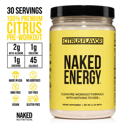 NAKED nutrition Vegan Energizing Bundle: Naked Citrus Energy Super Greens Powder NAKED nutritionUS supplements