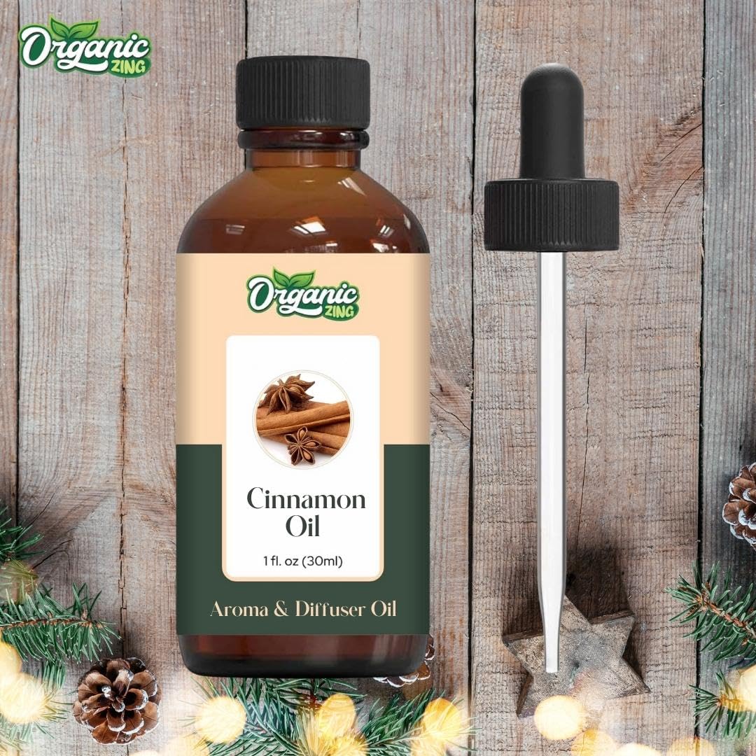 Organic Zing Cinnamon Aroma & Diffuser Oil for DIY Candle & Soap Making - Oil - 30 ml ORGANIC ZINGAu supplements