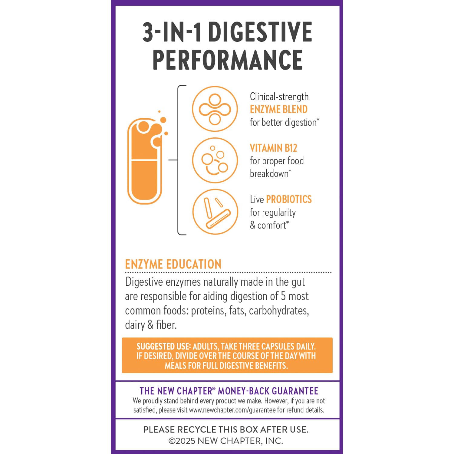 New Chapter All-Flora Enzyme Complex with Probiotics Relieves Bloating & Gas - Clinical-Strength Digestive Enzymes + Ultra-Concentrated Probiotics + Fermented Vitamin B12, 90 Vegan Capsules New ChapterAu supplements