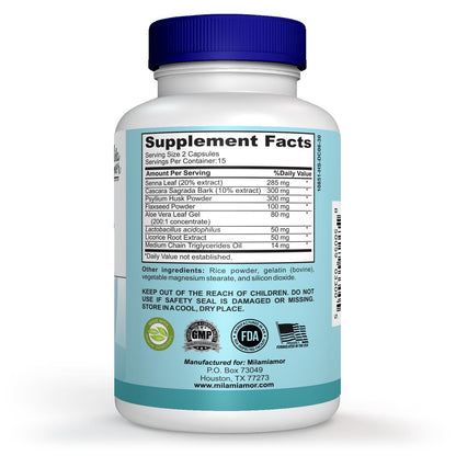 Milamiamor 15 Day Cleanse - Gut and Colon Support | Advanced Gut Cleanse Detox MilamiamorUS supplements