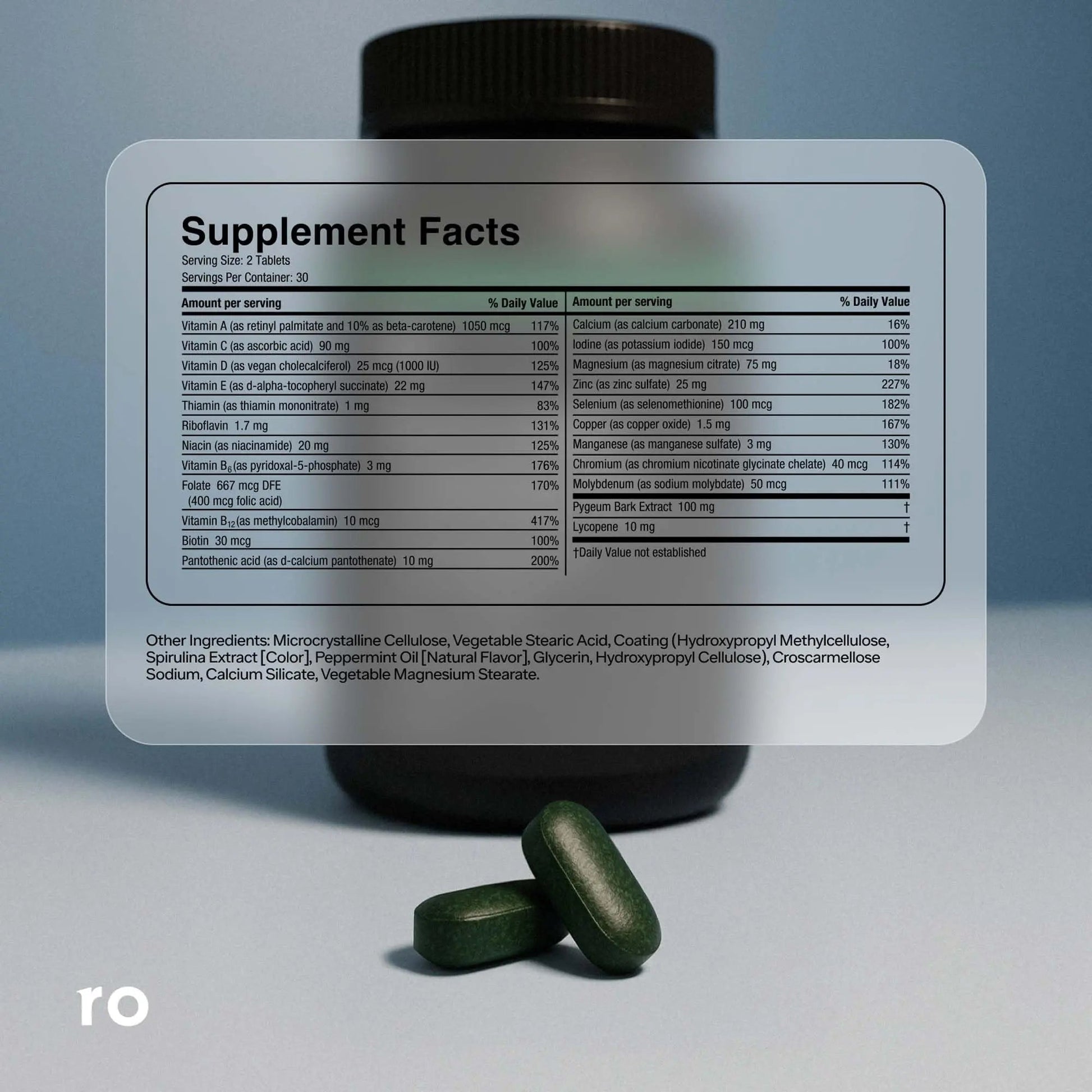 Ro Daily Multivitamin for Men | Supports Physical Activity, Brain + Heart Health, and Immune System with 23 Key Nutrients Including Calcium RoAu supplements