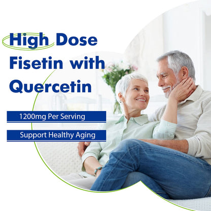 Sharoaid Liposomal Fisetin with Quercetin Supplements 1200 mg per Serving,High Absorpti SharoaidUS supplements