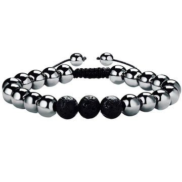 RENZHI-Magnetic Hematite Bracelet–Beaded Magnetic Bracelets for Men and Women RENZHIAu supplements
