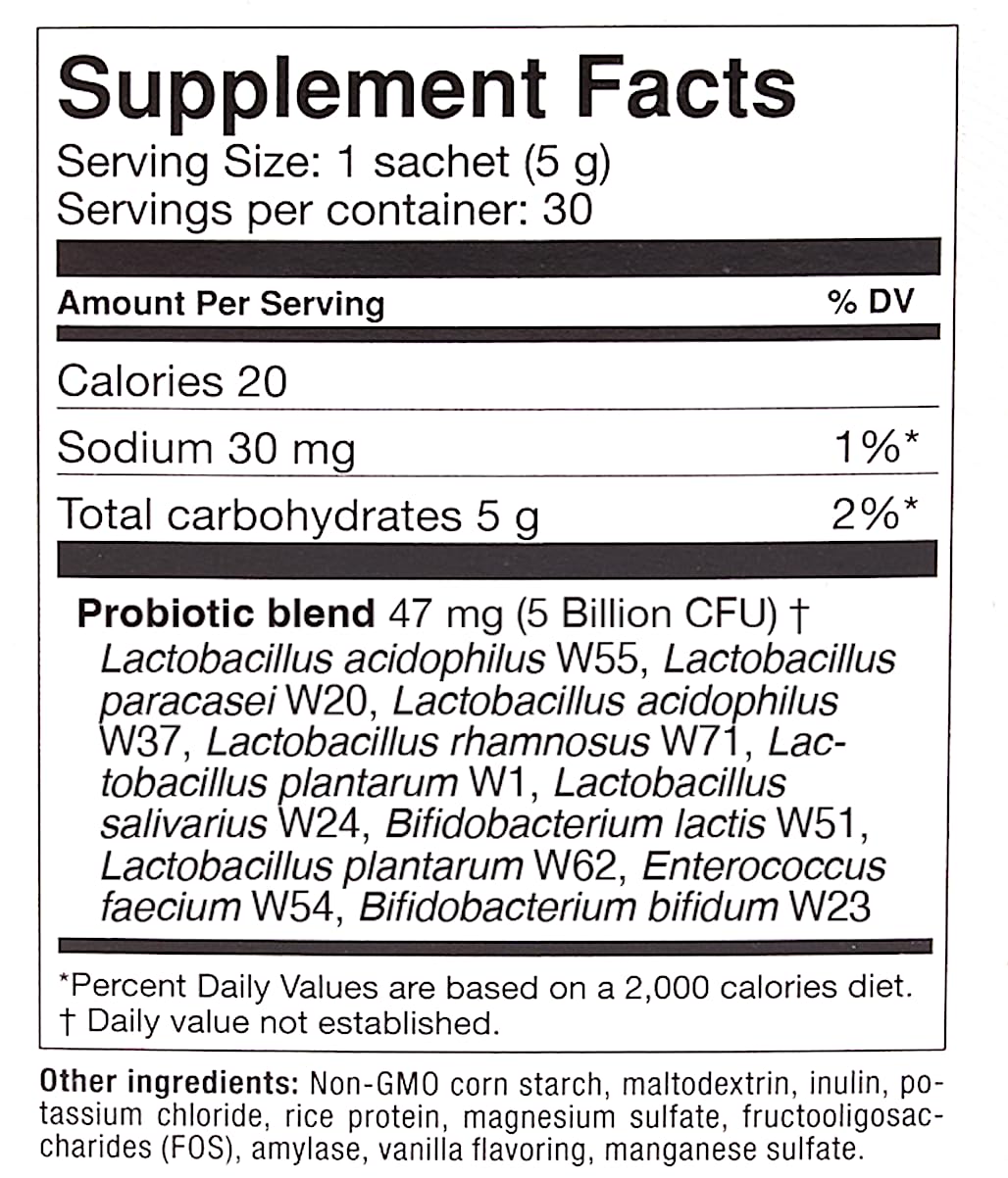 OMNi BiOTiC AB 10 - Clinically Tested Restorative Probiotic - Supports & Restores Gut Flora & Digestion - Digestive Probiotic for Diarrhea - Vegan, Hypoallergenic, Non-GMO (30 Daily Packets) OMNi BiOTiCUS supplements
