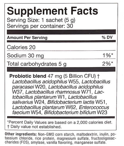 OMNi BiOTiC AB 10 - Clinically Tested Restorative Probiotic - Supports & Restores Gut Flora & Digestion - Digestive Probiotic for Diarrhea - Vegan, Hypoallergenic, Non-GMO (30 Daily Packets) OMNi BiOTiCUS supplements