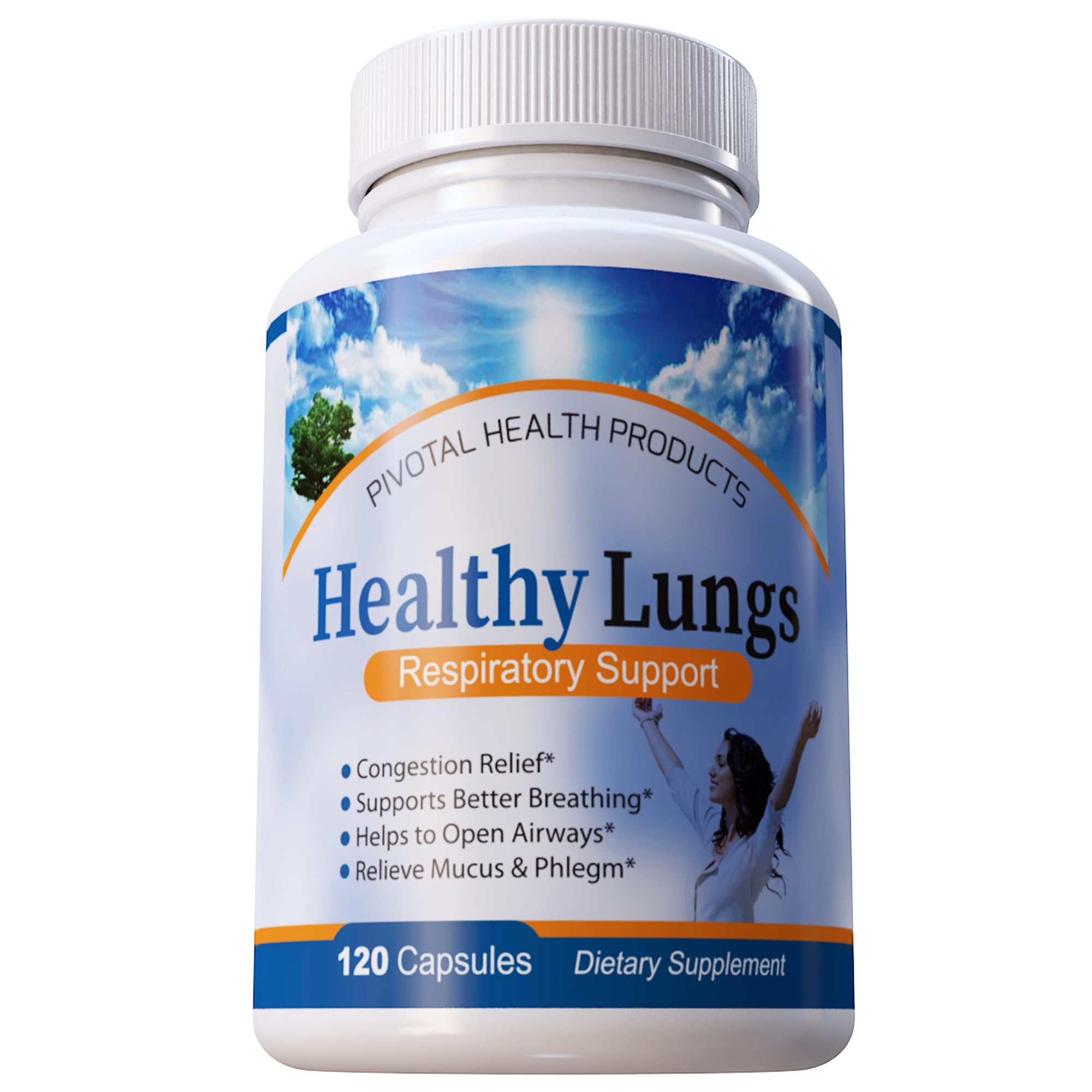Healthy Lungs 120 Capsules - Improve Lung Function, Breathe Better, Stop Mucus, Phlegm and Allergies Quickly. Get Relief Fast with Healthy Lungs an All Natural Lung Health Supplement Serrasolv 360Au supplements