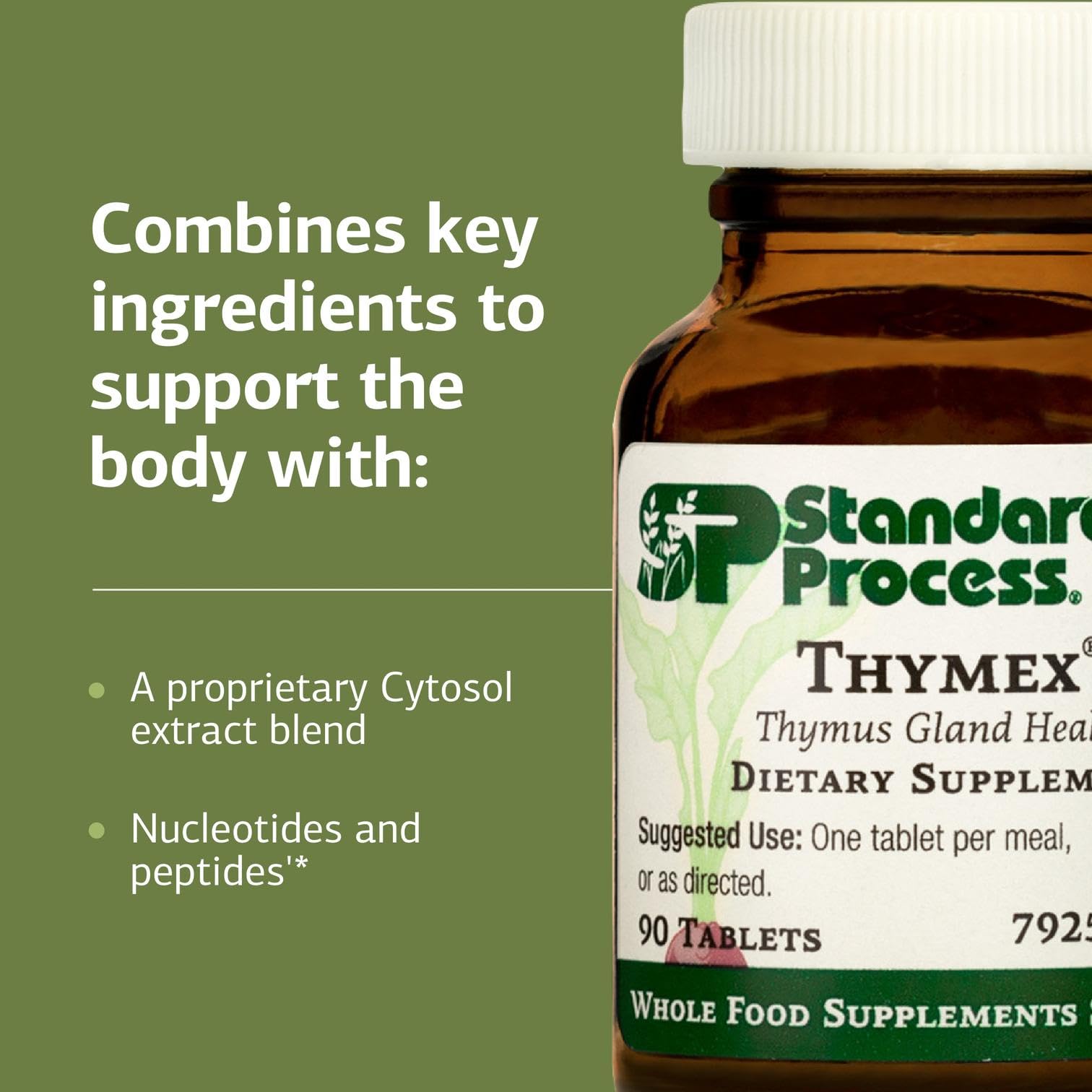 Standard Process Thymex - Cytosol Extract Dietary Supplement for Immune Health - Gluten-Free, Non-Dairy, & Non-Soy - 90 Tablets (90 Servings) Standard Process Inc.Au supplements