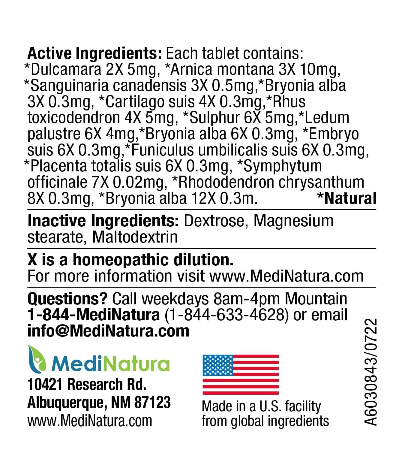 MediNatura Whole Body + Joints Bundle T-Relief Arnica +12 Natural Arthritis Pain Tablets 100ct + T-Relief Arnica +12 Natural Pain Relieving Tablets 100ct MediNaturaAu supplements